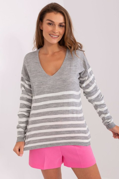Sweter Damski Model BA-BZ-2201.62P Grey - Badu