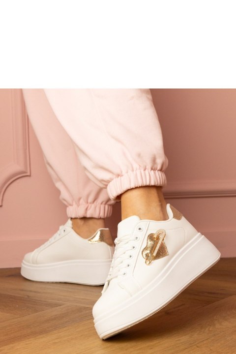 Buty Sportowe Model Lerisol 8919 White/Gold - PRIMO