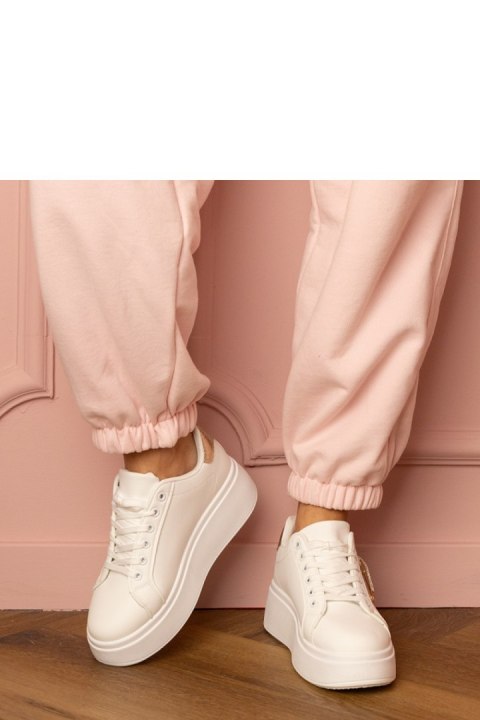 Buty Sportowe Model Lerisol 8919 White/Gold - PRIMO