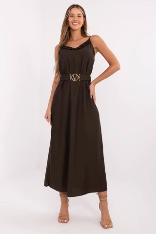 Sukienka Model MI-SK-A6401.00 Dark Brown - Italy Moda