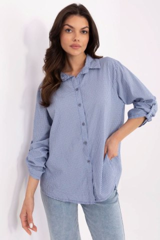 Koszula Damska Model MO-KS-1803.89 Dark Blue - Italy Moda