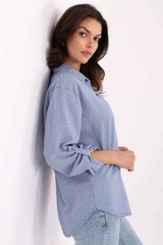 Koszula Damska Model MO-KS-1803.89 Dark Blue - Italy Moda