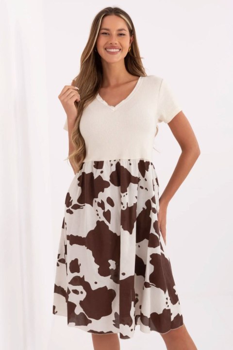 Sukienka Model DHJ-SK-253701.80 Light Beige - Italy Moda