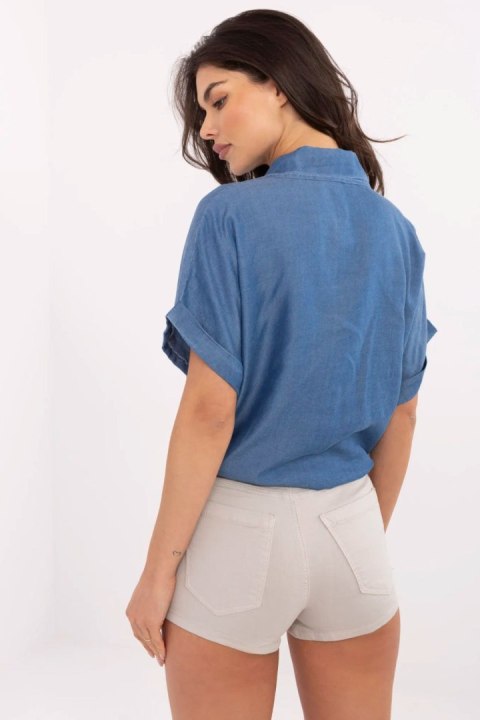 Koszula Damska Model MO-KS-231876.27 Dark Blue - Italy Moda