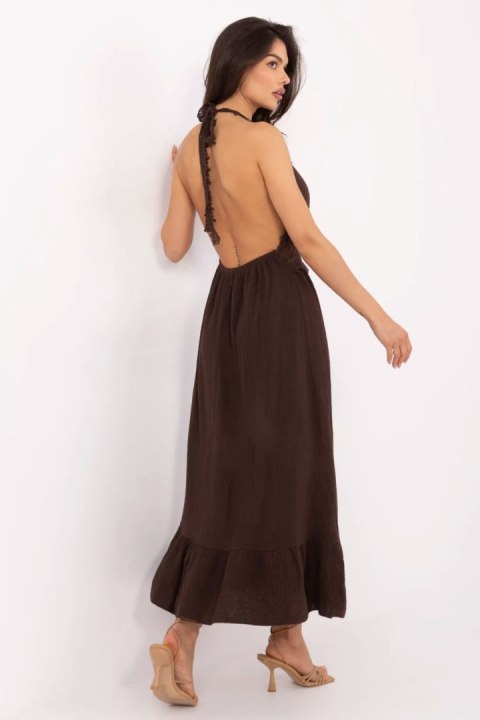 Sukienka Model MI-SK-88573.83 Dark Brown - Italy Moda