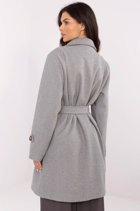 Płaszcz Damski Model MO-PL-5209.87 White/Grey - Italy Moda