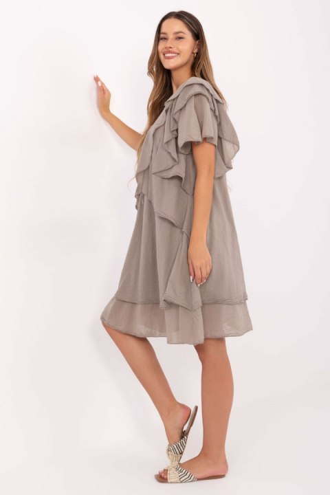 Sukienka Model MI-SK-102128.61 Dark Beige - Italy Moda