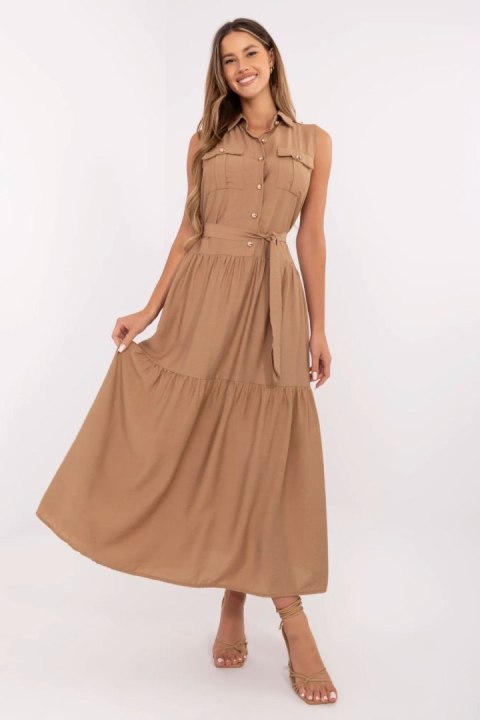 Sukienka Model MI-SK-A5032.70P Camel - Italy Moda