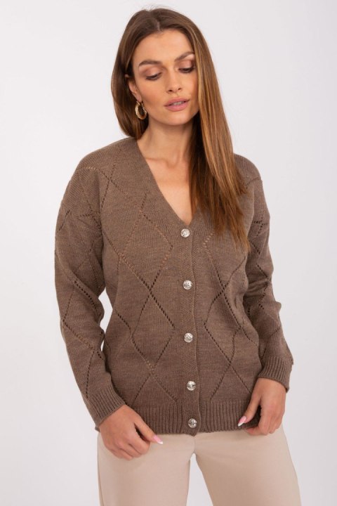 Sweter Damski Model LC-SW-A10-1.19P Brown - Rue Paris