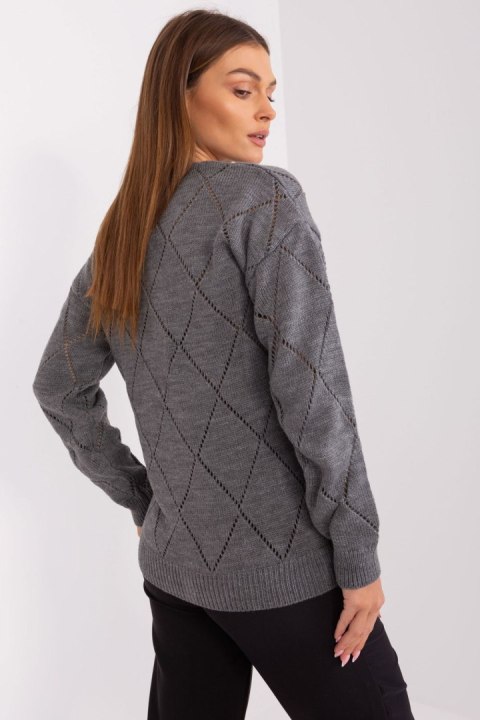 Sweter Damski Model LC-SW-A10-1.19P Dark Grey - Rue Paris