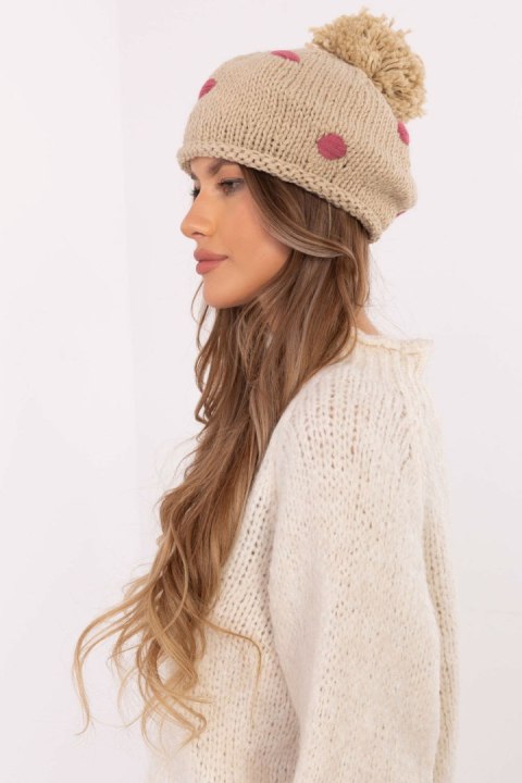 Czapka Model AT-CZ-CHA1133.17X Beige - AT