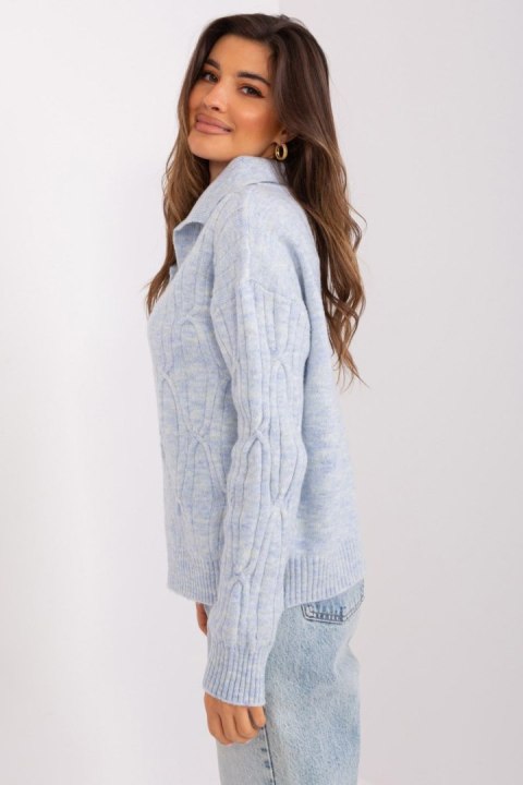 Sweter Damski Model AT-SW-2349-2.27 Błękit - AT