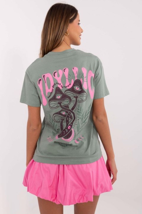 T-shirt Damski Model D12022AC02645H Pistacja - Sublevel